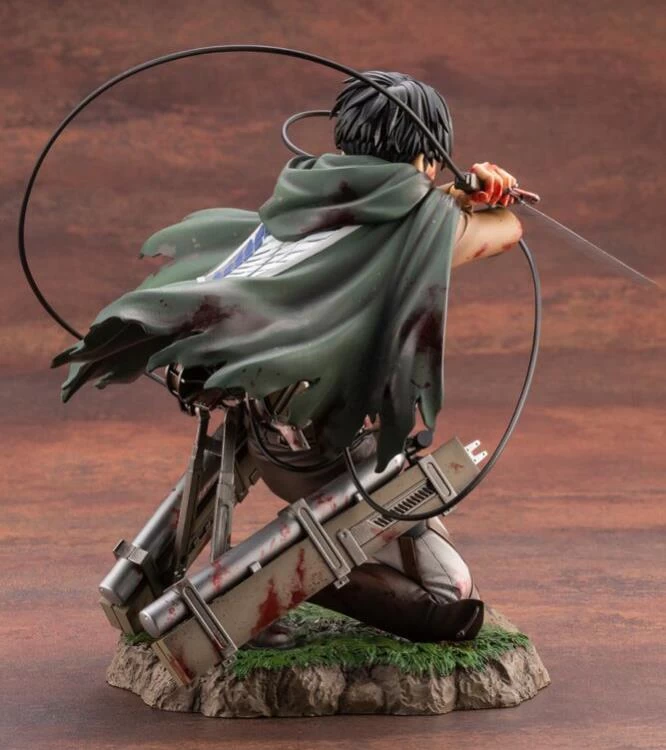 Kotobukiya 1/7 Attack On Titan Levi (Fortitude Ver.) ArtFXJ Scale Statue PP875 5 Kotobukiya 1/7 Attack On Titan Levi (Fortitude Ver.) ArtFXJ Scale Statue PP875 - Image 5