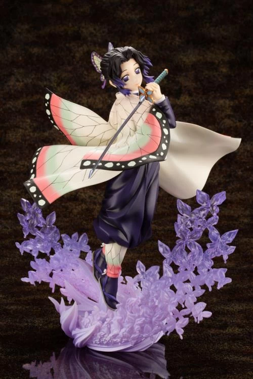Kotobukiya 1/8 Demon Slayer: Kimetsu No Yaiba Shinobu Kocho ArtFX J Scale Statue PP975 W/ Bonus Face 2 Kotobukiya 1/8 Demon Slayer: Kimetsu No Yaiba Shinobu Kocho ArtFX J Scale Statue PP975 W/ Bonus Face - Image 2
