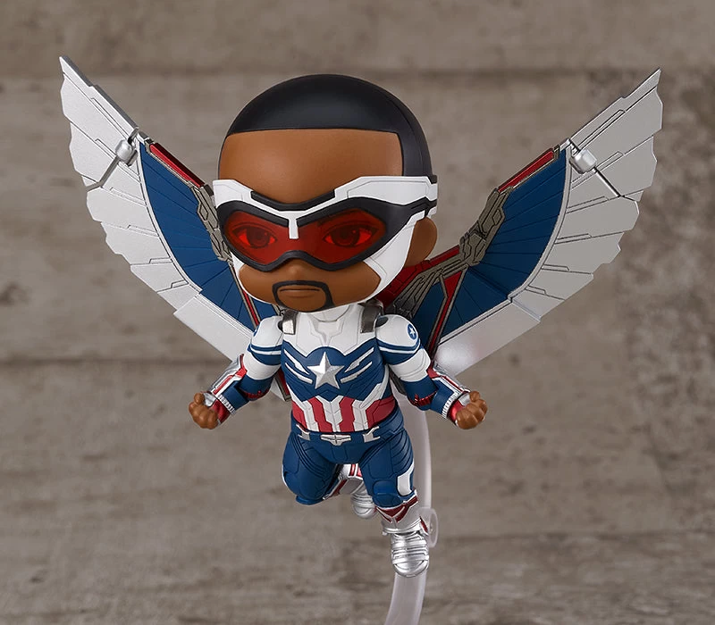 GOOD SMILE COMPANY Nendoroid #1618-DX Captain America (Sam Wilson) The Falcon And The Winter Soldier 2 GOOD SMILE COMPANY Nendoroid #1618-DX Captain America (Sam Wilson) The Falcon And The Winter Soldier - Image 2