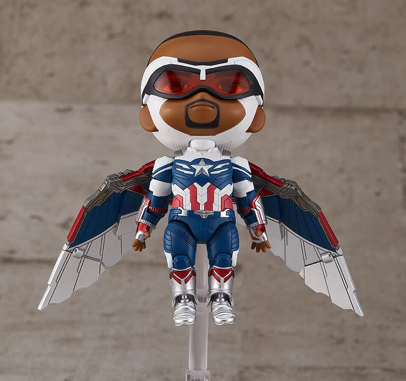GOOD SMILE COMPANY Nendoroid #1618-DX Captain America (Sam Wilson) The Falcon And The Winter Soldier 3 GOOD SMILE COMPANY Nendoroid #1618-DX Captain America (Sam Wilson) The Falcon And The Winter Soldier - Image 3