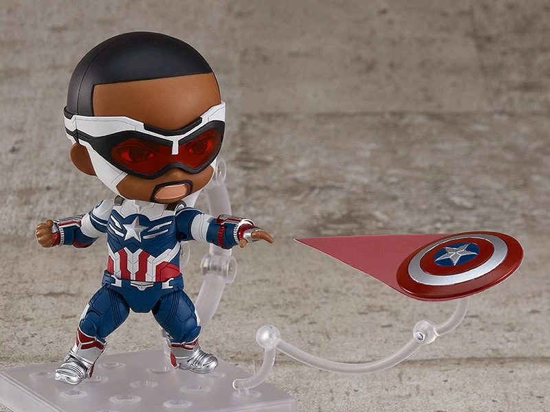 GOOD SMILE COMPANY Nendoroid #1618-DX Captain America (Sam Wilson) The Falcon And The Winter Soldier 6 GOOD SMILE COMPANY Nendoroid #1618-DX Captain America (Sam Wilson) The Falcon And The Winter Soldier - Image 6