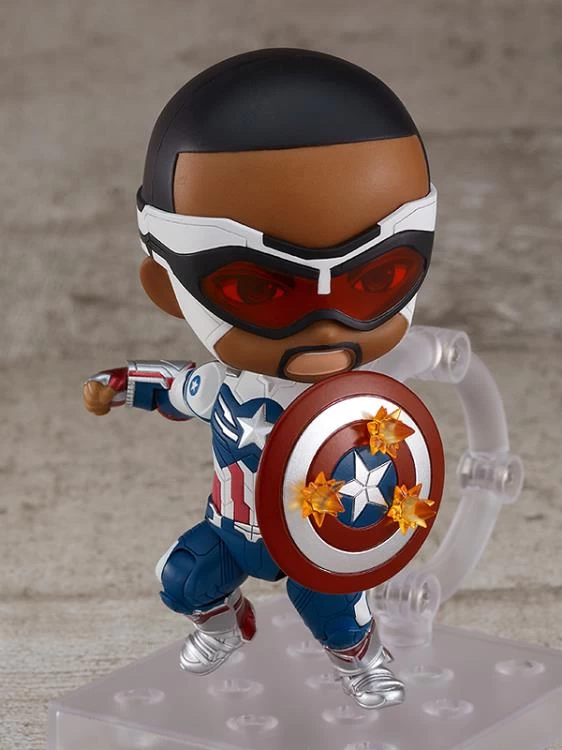 GOOD SMILE COMPANY Nendoroid #1618-DX Captain America (Sam Wilson) The Falcon And The Winter Soldier 5 GOOD SMILE COMPANY Nendoroid #1618-DX Captain America (Sam Wilson) The Falcon And The Winter Soldier - Image 5