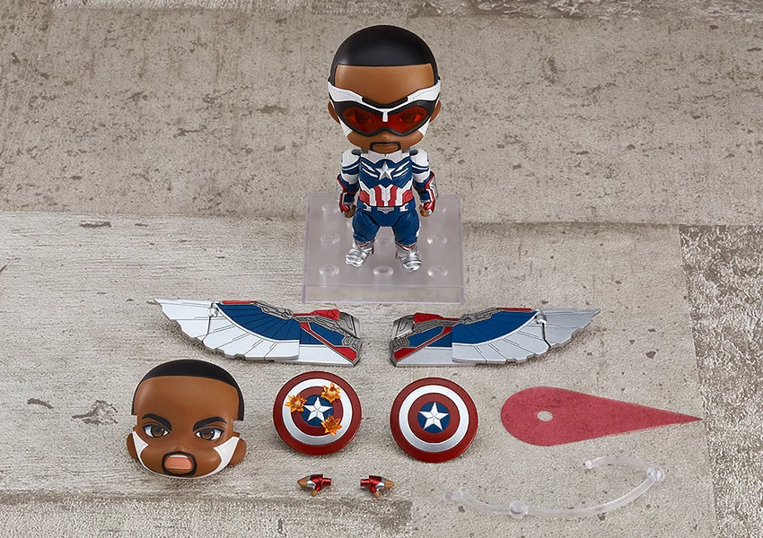 GOOD SMILE COMPANY Nendoroid #1618-DX Captain America (Sam Wilson) The Falcon And The Winter Soldier 1 GOOD SMILE COMPANY Nendoroid #1618-DX Captain America (Sam Wilson) The Falcon And The Winter Soldier