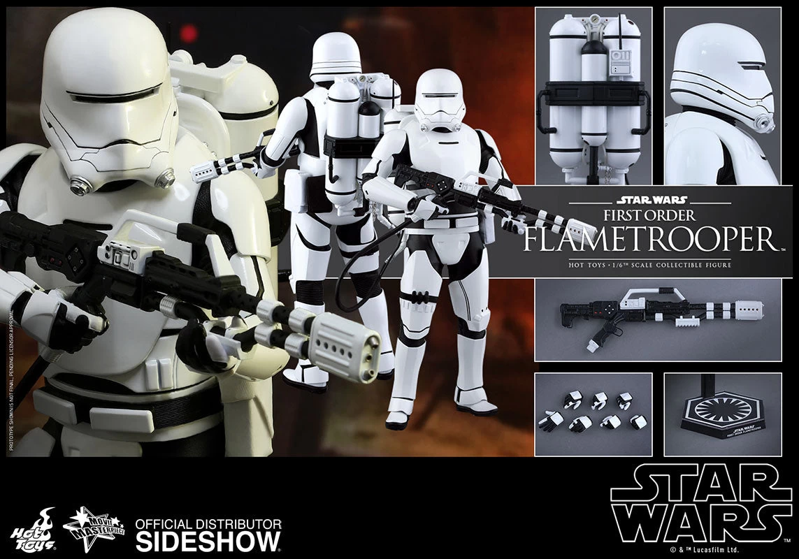 Hot Toys 1/6 First Order Flametrooper Star Wars Episode VII The Force Awakens Sixth Scale Figure MMS326 2 Hot Toys 1/6 First Order Flametrooper Star Wars Episode VII The Force Awakens Sixth Scale Figure MMS326 - Image 2