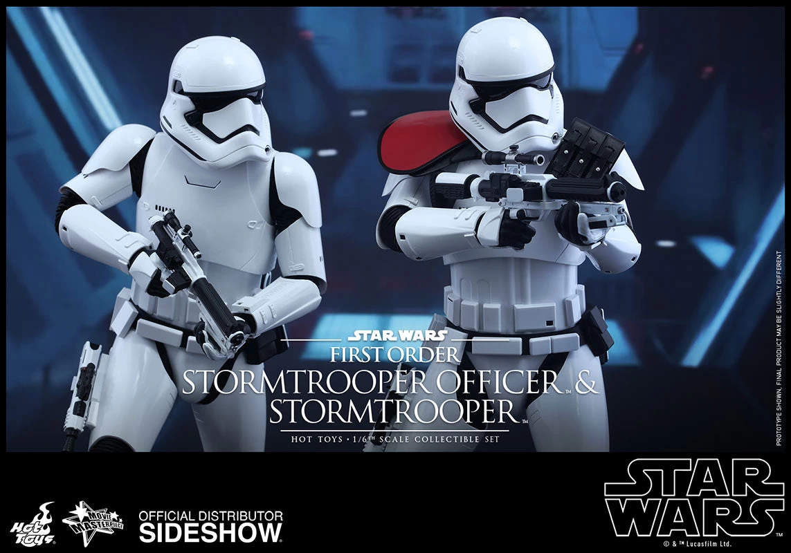 Hot Toys 1/6 First Order Stormtrooper Officer & Stormtrooper Set Star Wars Episode VII The Force Awakens MMS335 Sixth Scale Figures 3 Hot Toys 1/6 First Order Stormtrooper Officer & Stormtrooper Set Star Wars Episode VII The Force Awakens MMS335 Sixth Scale Figures - Image 3