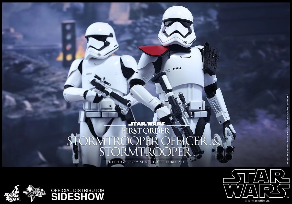 Hot Toys 1/6 First Order Stormtrooper Officer & Stormtrooper Set Star Wars Episode VII The Force Awakens MMS335 Sixth Scale Figures 4 Hot Toys 1/6 First Order Stormtrooper Officer & Stormtrooper Set Star Wars Episode VII The Force Awakens MMS335 Sixth Scale Figures - Image 4