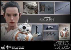 Hot Toys 1/6 Star Wars Episode VII The Force Awakens Rey And BB8 Set Sixth Scale MMS337
