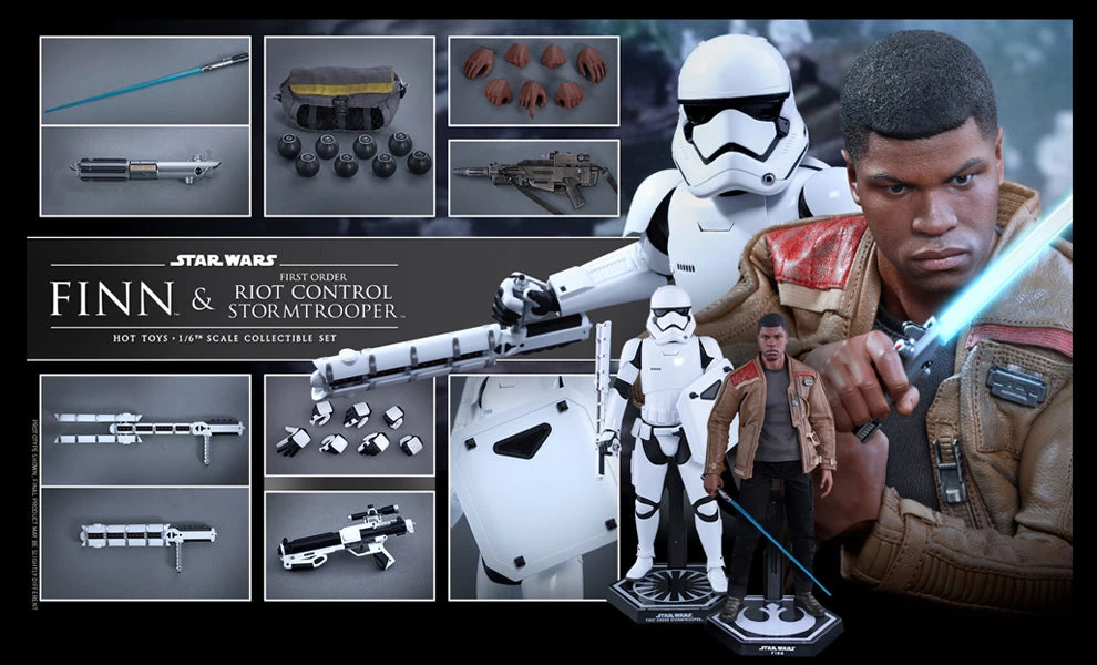 Hot Toys 1/6 Star Wars Episode VII The Force Awakens Finn And Riot Control Stormtrooper Sixth Scale MMS346 1 Hot Toys 1/6 Star Wars Episode VII The Force Awakens Finn And Riot Control Stormtrooper Sixth Scale MMS346