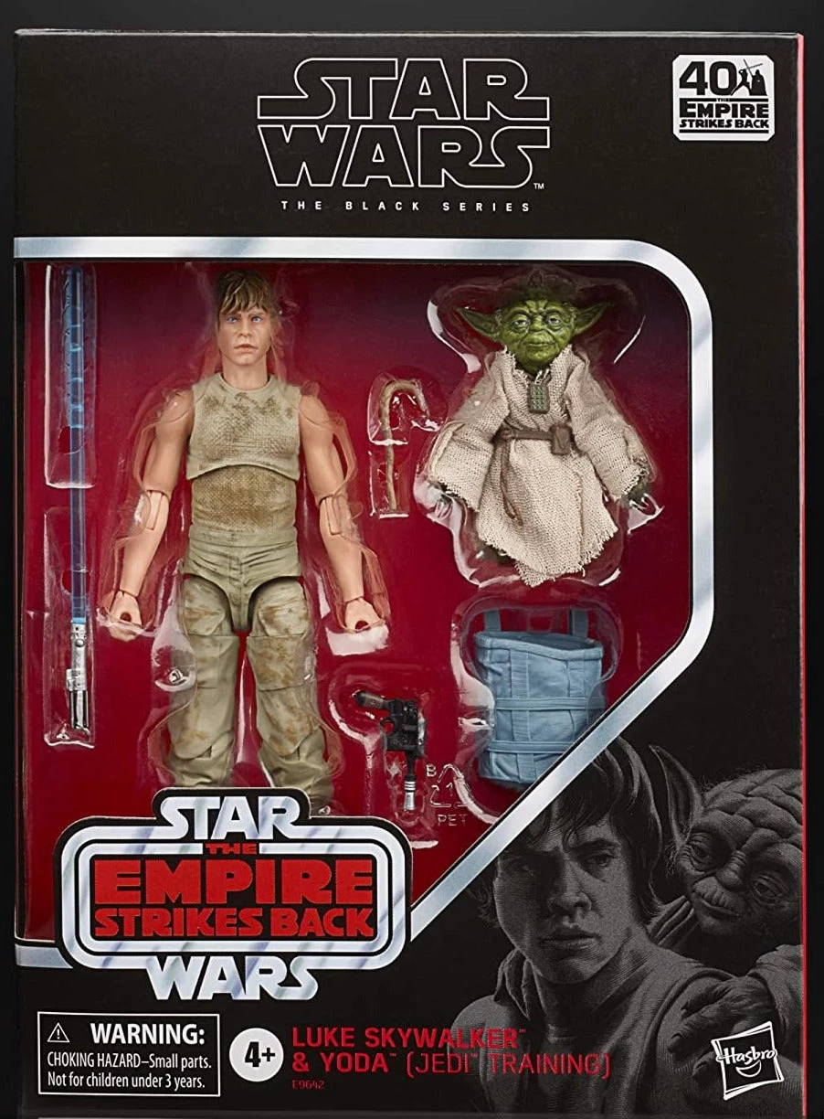 Hasbro Star Wars Black Series 40th Anniversary Empire Strikes Back Jedi Training Luke And Yoda 6 Inch Action Figure 5 Hasbro Star Wars Black Series 40th Anniversary Empire Strikes Back Jedi Training Luke And Yoda 6 Inch Action Figure - Image 5