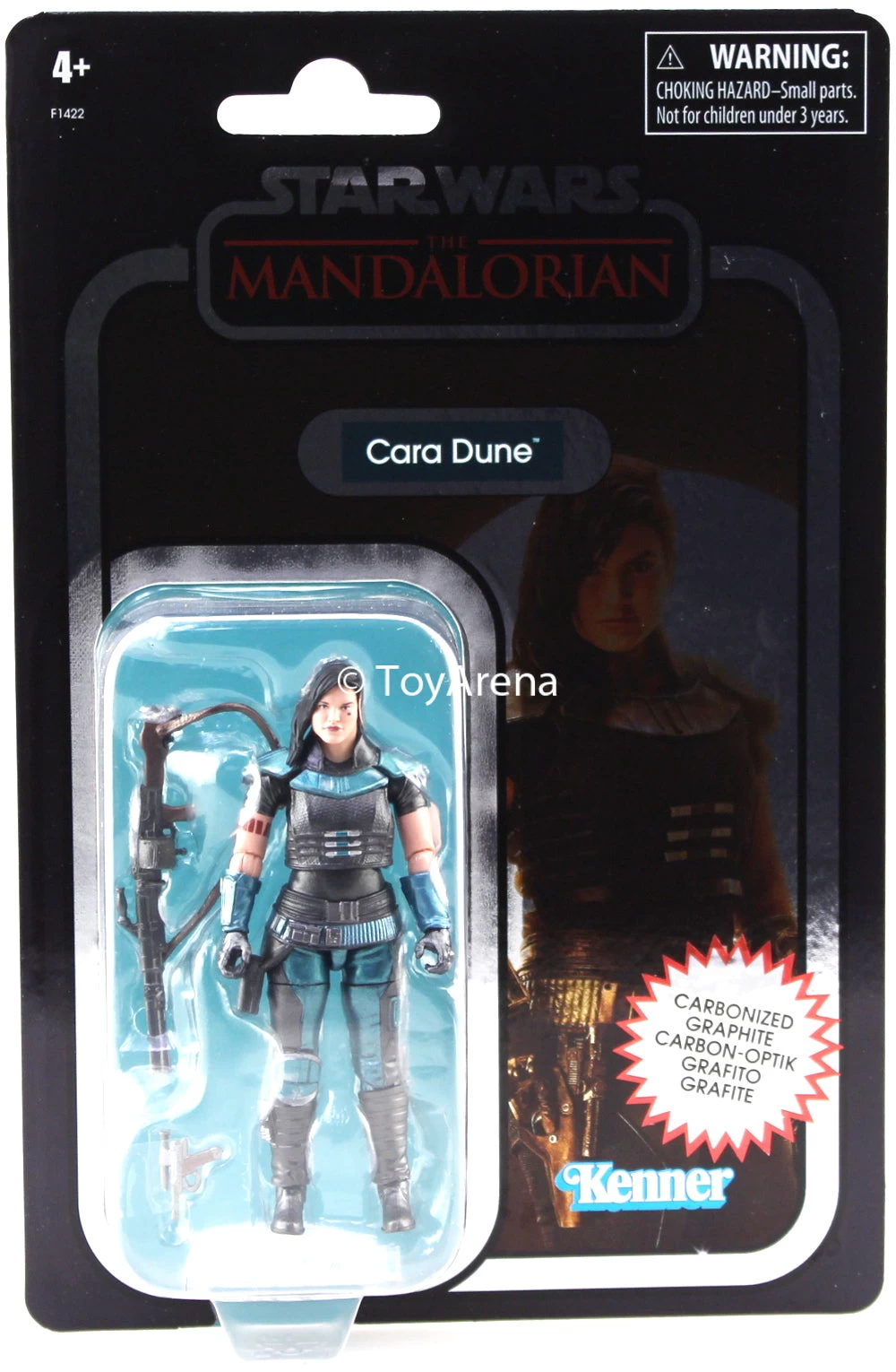 Hasbro Star Wars Vintage Collection Cara Dune Carbonized F1422 3.75" Action Figure 5 Hasbro Star Wars Vintage Collection Cara Dune Carbonized F1422 3.75" Action Figure - Image 5