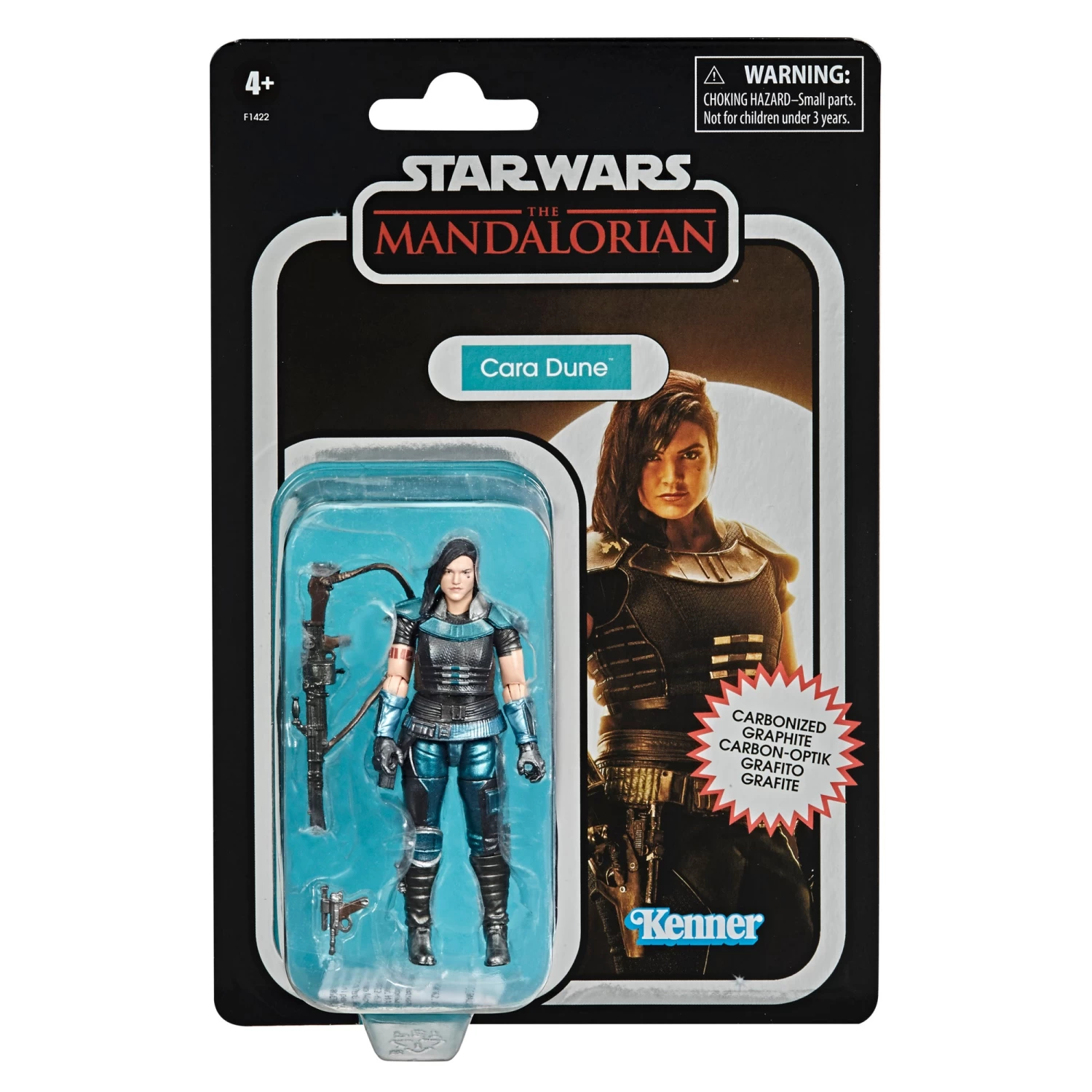 Hasbro Star Wars Vintage Collection Cara Dune Carbonized F1422 3.75" Action Figure 6 Hasbro Star Wars Vintage Collection Cara Dune Carbonized F1422 3.75" Action Figure - Image 6