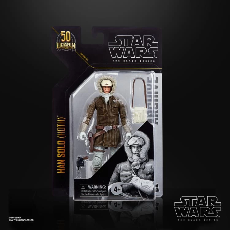 Hasbro Star Wars Black Series Archive Collection Han Solo (Hoth Gear) 6 Inch Action Figure 6 Hasbro Star Wars Black Series Archive Collection Han Solo (Hoth Gear) 6 Inch Action Figure - Image 6