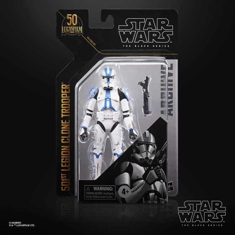 Hasbro Star Wars Black Series Archive Collection 501st Clone Trooper (The Clone Wars) 6 Inch Action Figure 4 Hasbro Star Wars Black Series Archive Collection 501st Clone Trooper (The Clone Wars) 6 Inch Action Figure - Image 4