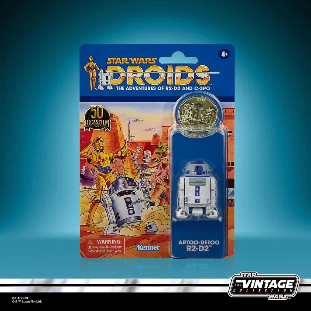 Hasbro Star Wars Vintage Collection Droids Cartoon Artoo-Detoo (R2-D2) 3.75" Action Figure 5 Hasbro Star Wars Vintage Collection Droids Cartoon Artoo-Detoo (R2-D2) 3.75" Action Figure - Image 5