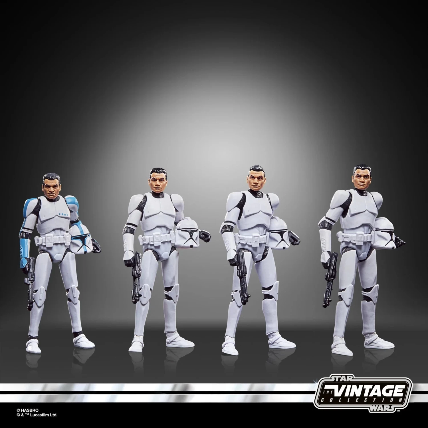 Hasbro Star Wars Vintage Collection Phase I Clone Trooper F5554 3.75" Action Figure 4-Pack 3 Hasbro Star Wars Vintage Collection Phase I Clone Trooper F5554 3.75" Action Figure 4-Pack - Image 3