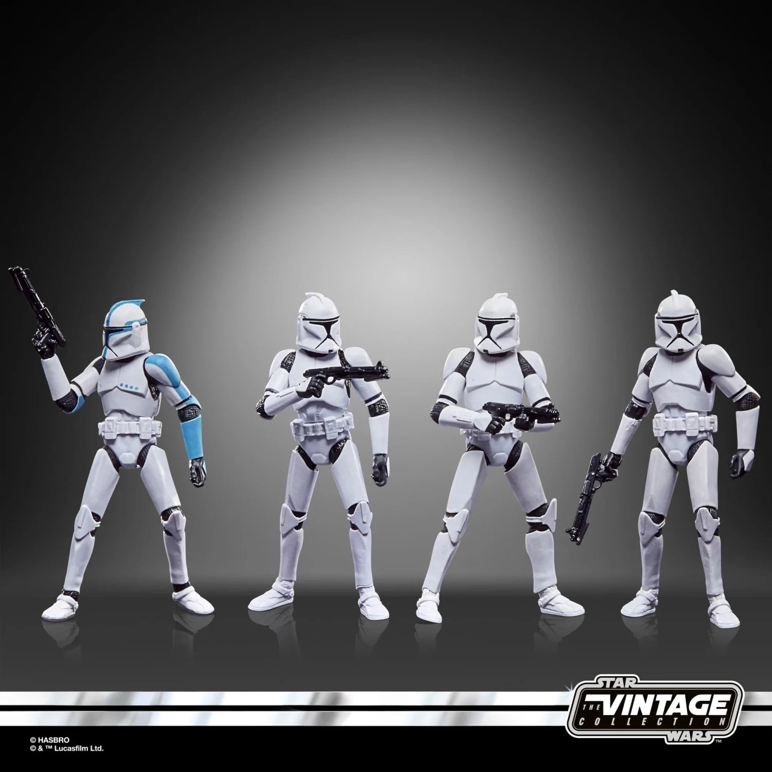 Hasbro Star Wars Vintage Collection Phase I Clone Trooper F5554 3.75" Action Figure 4-Pack 2 Hasbro Star Wars Vintage Collection Phase I Clone Trooper F5554 3.75" Action Figure 4-Pack - Image 2