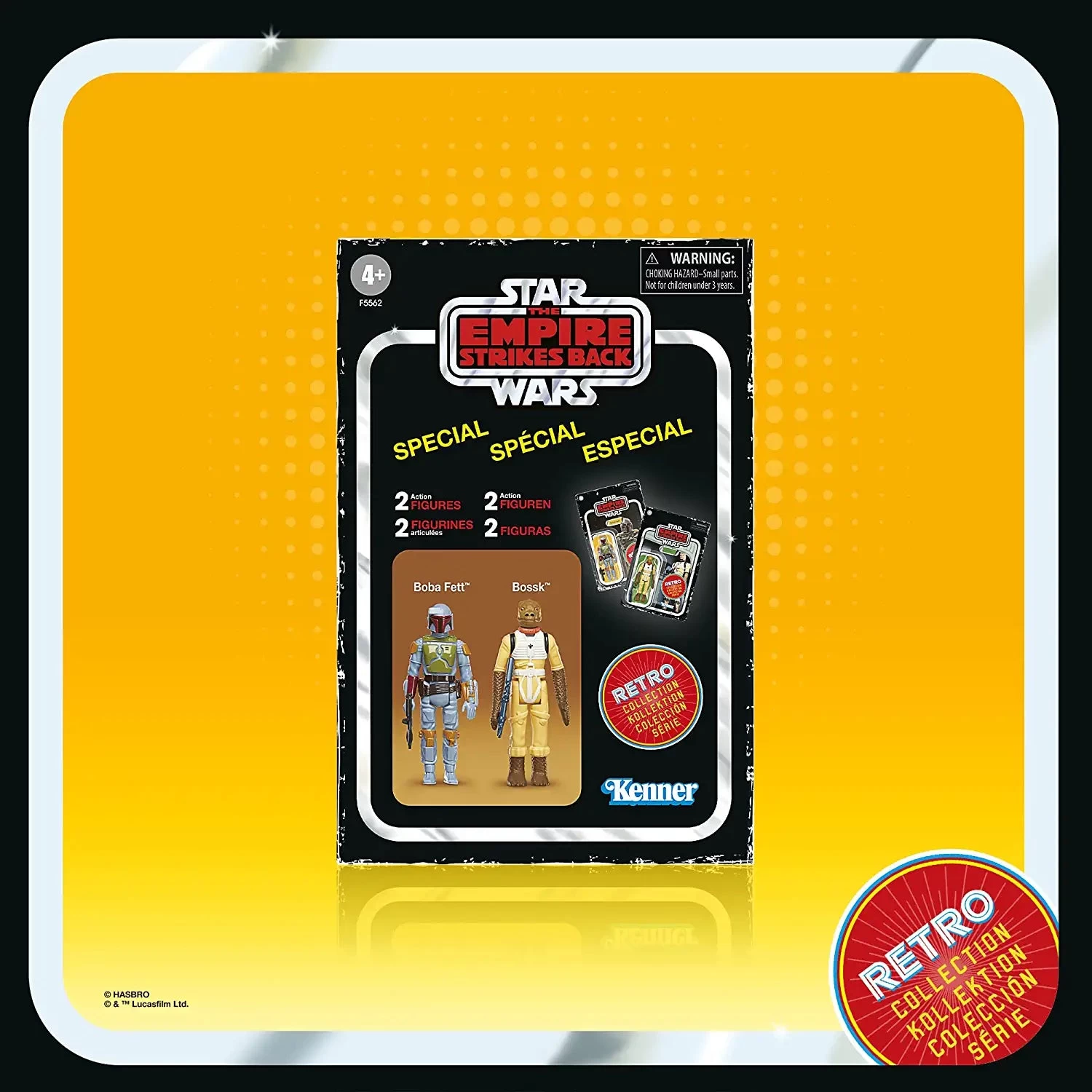 Hasbro Star Wars Retro Collection Boba Fett & Bossk 3.75" Action Figure 5 Hasbro Star Wars Retro Collection Boba Fett & Bossk 3.75" Action Figure - Image 5