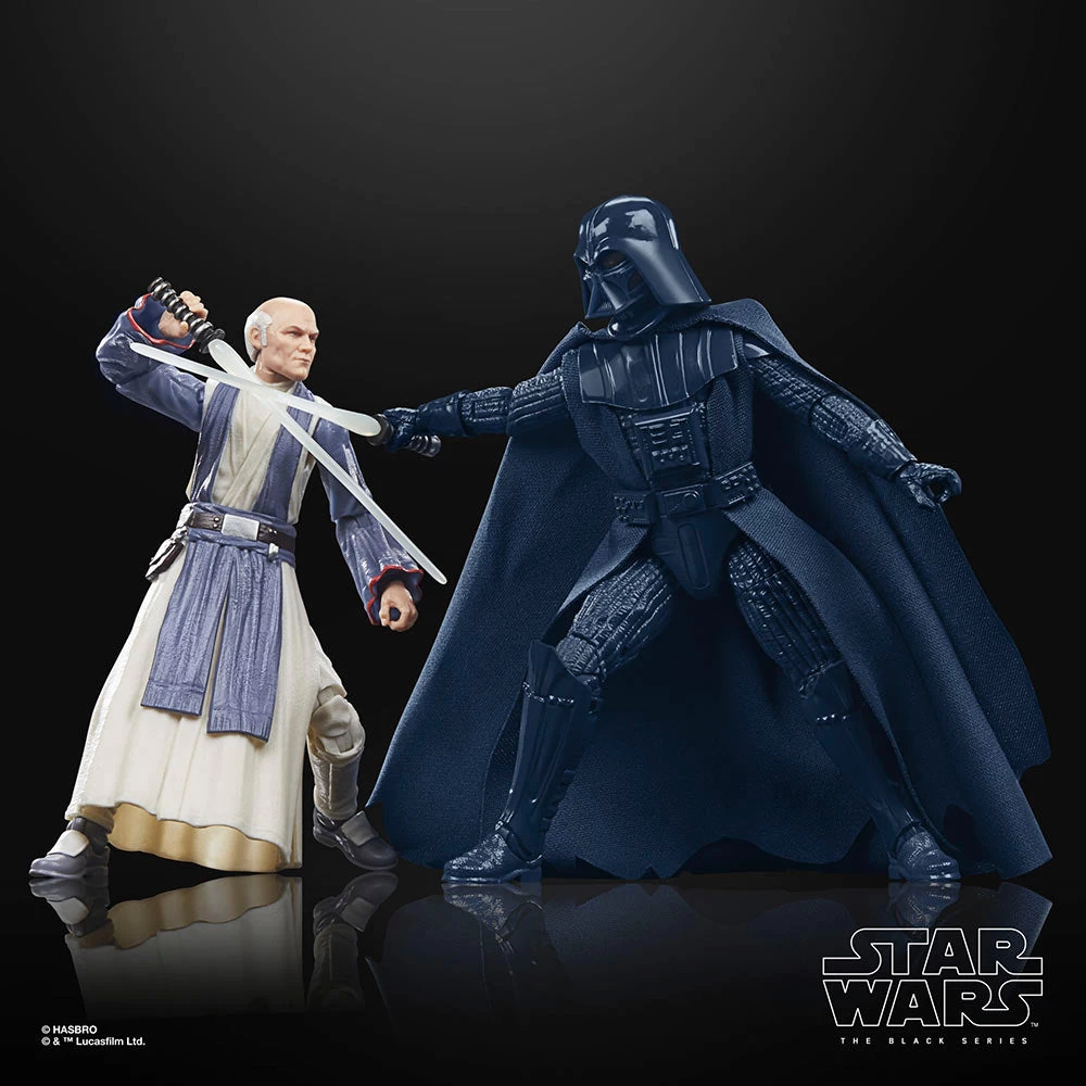 Hasbro Star Wars Black Series A New Hope Obi-Wan Kenobi And Darth Vader (Concept Art Edition) 6 Inch Action Figure 2-Pack 1 Hasbro Star Wars Black Series A New Hope Obi-Wan Kenobi And Darth Vader (Concept Art Edition) 6 Inch Action Figure 2-Pack