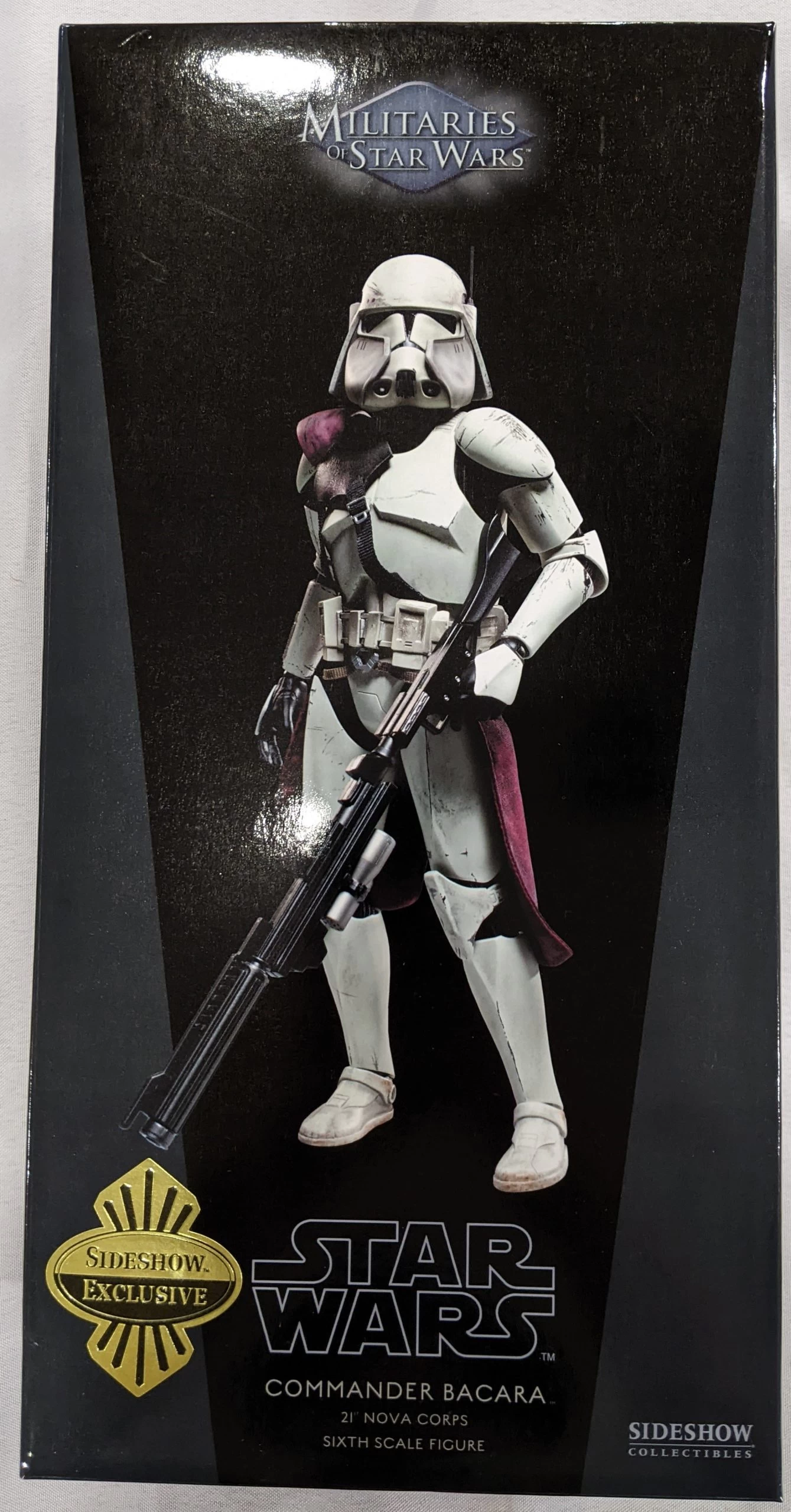 Sideshow Collectible 1/6 Star Wars Militaries Of Star Wars 21st Nova Corps Commander Bacara Sixth Scale Figure *Open Box* 1 Sideshow Collectible 1/6 Star Wars Militaries Of Star Wars 21st Nova Corps Commander Bacara Sixth Scale Figure *Open Box*