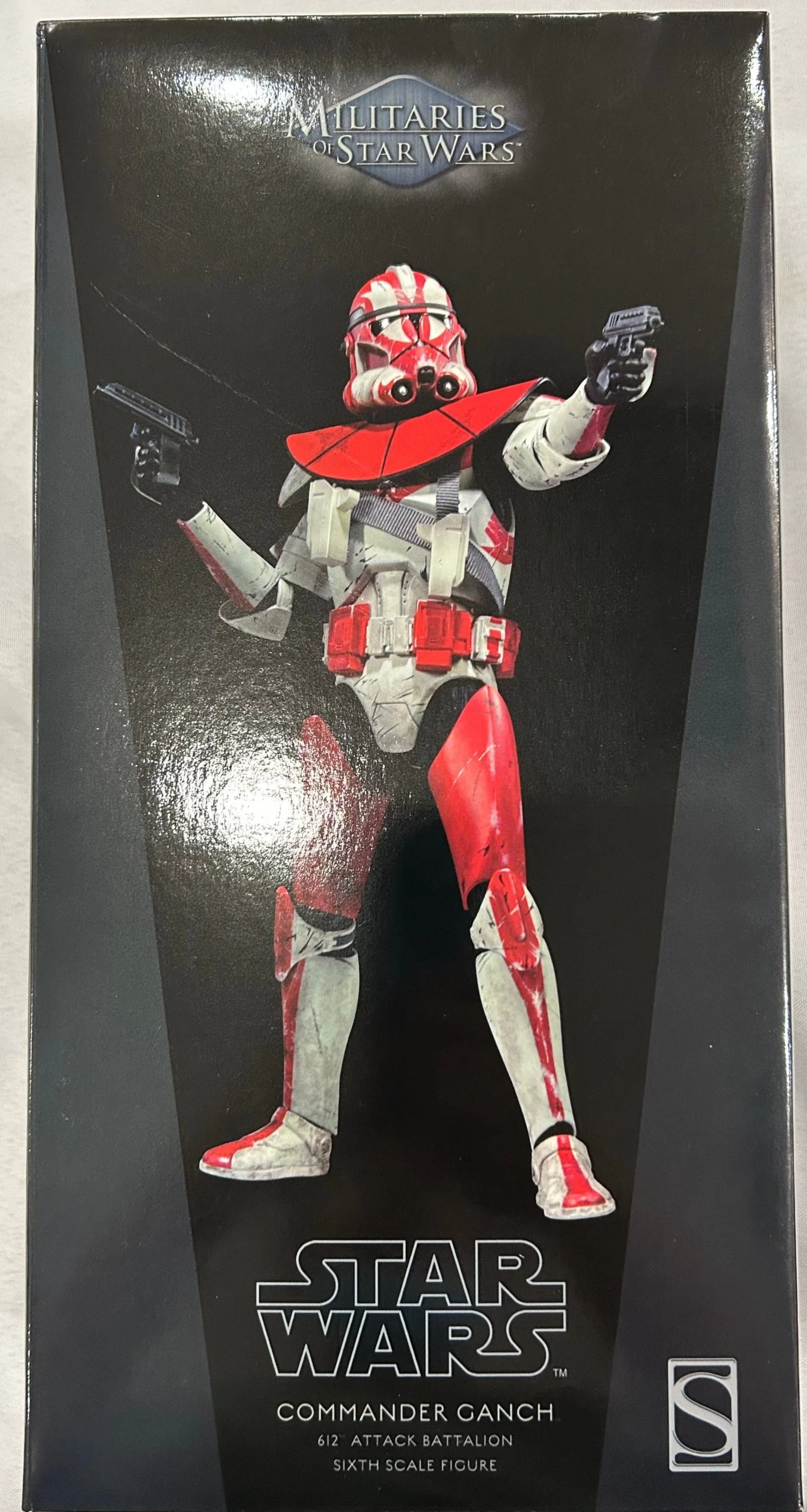 Sideshow Collectible 1/6 Star Wars Militaries Of Star Wars 612th Attack Battalion Commander Ganch Sixth Scale Figure *Open Box* 1 Sideshow Collectible 1/6 Star Wars Militaries Of Star Wars 612th Attack Battalion Commander Ganch Sixth Scale Figure *Open Box*