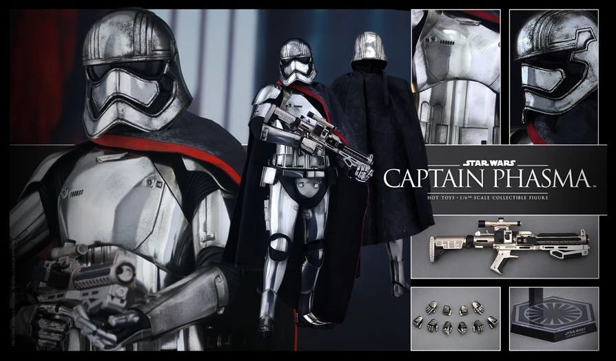 Hot Toys 1/6 Star Wars: The Force Awakens Captain Phasma Sixth Scale Figure MMS328 1 Hot Toys 1/6 Star Wars: The Force Awakens Captain Phasma Sixth Scale Figure MMS328