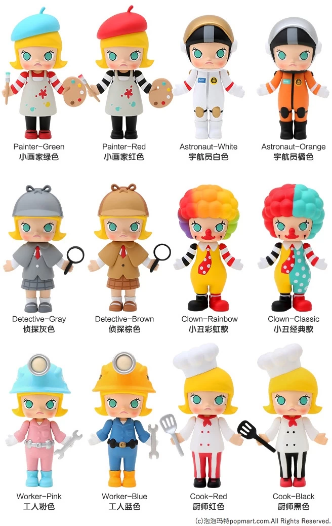 POPMART MOLLY Career Vol.2 1Box 12pcs 1 POPMART MOLLY Career Vol.2 1Box 12pcs