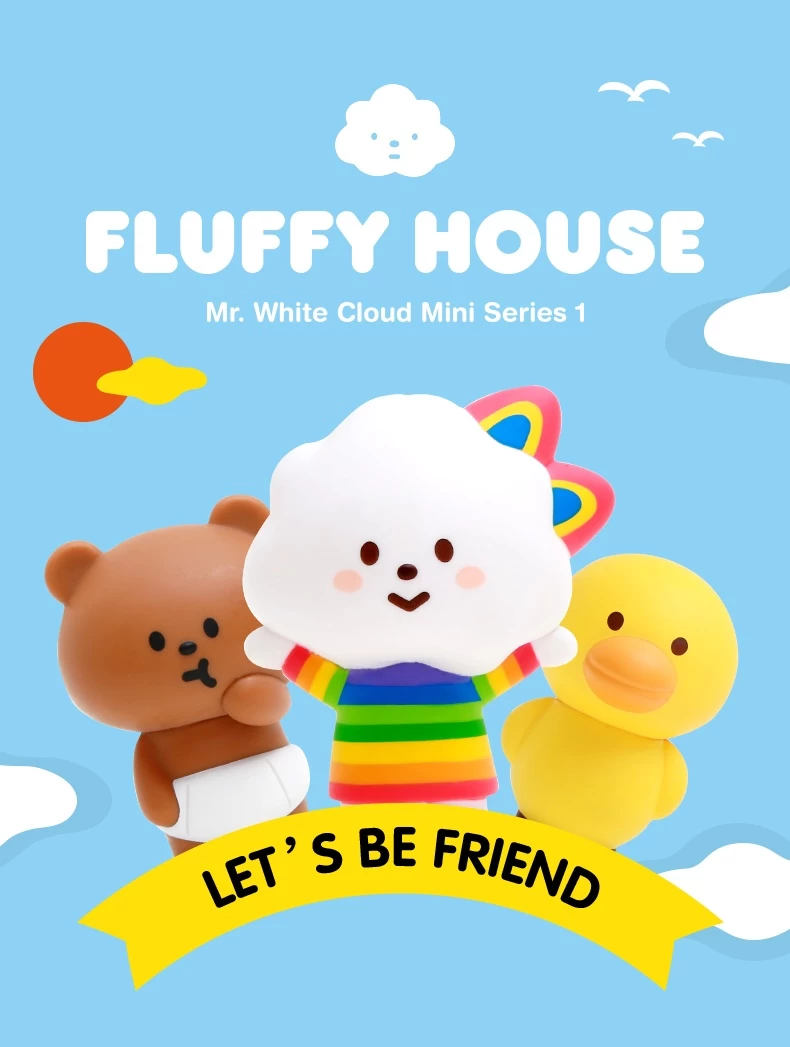 POPMART X FLUFFY HOUSE MR. WHITE CLOUD MINI SERIES 1 1Box 12pcs 12 POPMART X FLUFFY HOUSE MR. WHITE CLOUD MINI SERIES 1 1Box 12pcs - Image 12