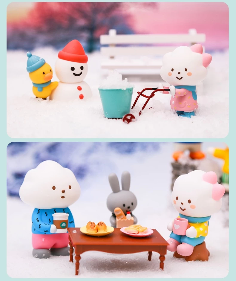 POPMART X FLUFFY HOUSE MR. WHITE CLOUD MINI SERIES 2 WINTER EDITION 1Box 12pcs 3 POPMART X FLUFFY HOUSE MR. WHITE CLOUD MINI SERIES 2 WINTER EDITION 1Box 12pcs - Image 3