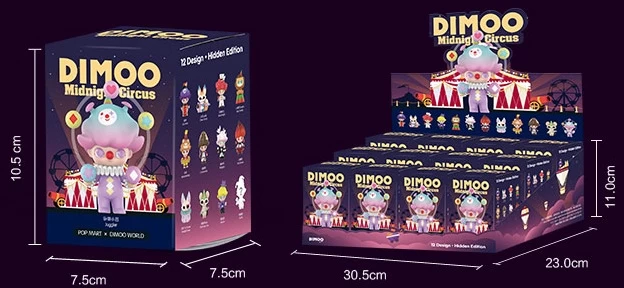 Popmart Dimoo Midnight Circus Series: 1Box (12pcs) 9 Popmart Dimoo Midnight Circus Series: 1Box (12pcs) - Image 9