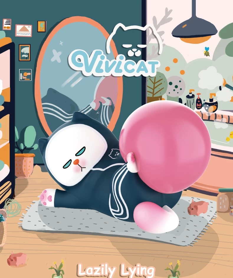 Vivicat Lazily Lying Series: 1Box (9pcs) 15 Vivicat Lazily Lying Series: 1Box (9pcs) - Image 15