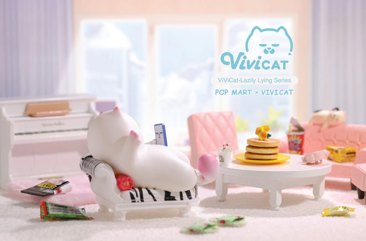 Vivicat Lazily Lying Series: 1Box (9pcs) 3 Vivicat Lazily Lying Series: 1Box (9pcs) - Image 3