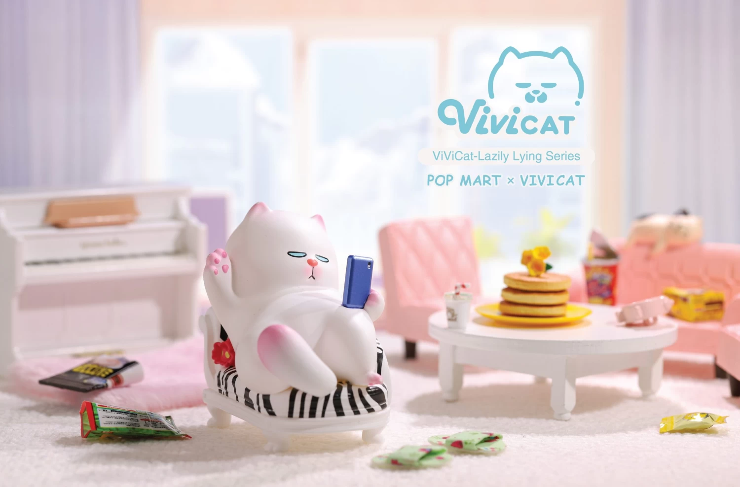 Vivicat Lazily Lying Series: 1Box (9pcs) 6 Vivicat Lazily Lying Series: 1Box (9pcs) - Image 6